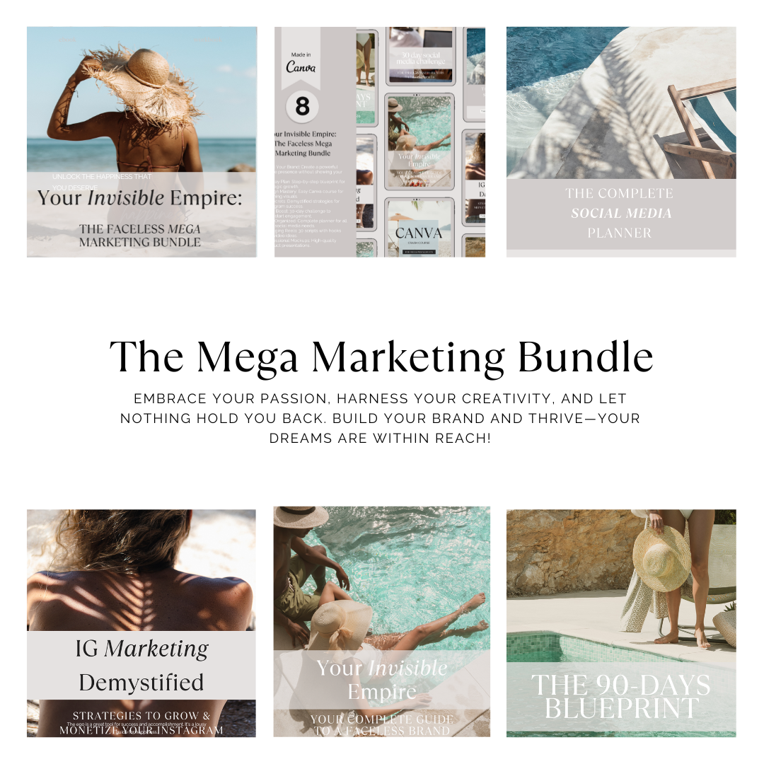 Your Invisible Empire: The Faceless Mega Marketing Bundle