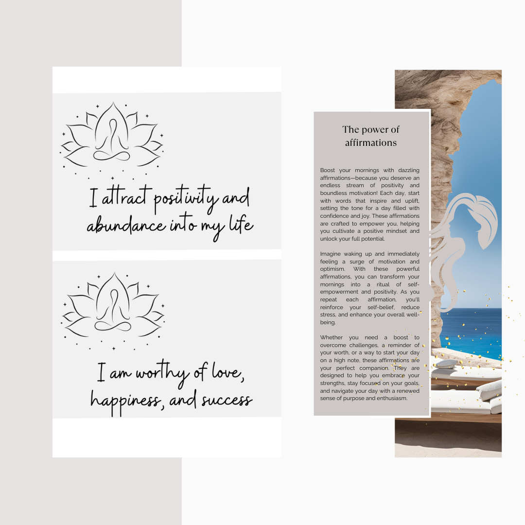 Empower Your Day: 12 Positive Affirmation Cards to Brighten Your Life