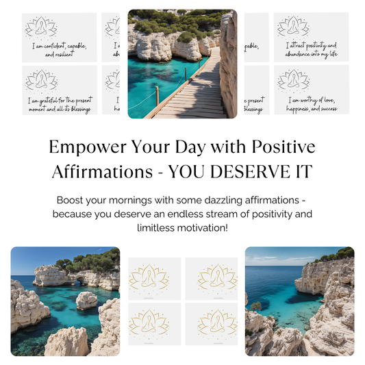 Empower Your Day: 12 Positive Affirmation Cards to Brighten Your Life